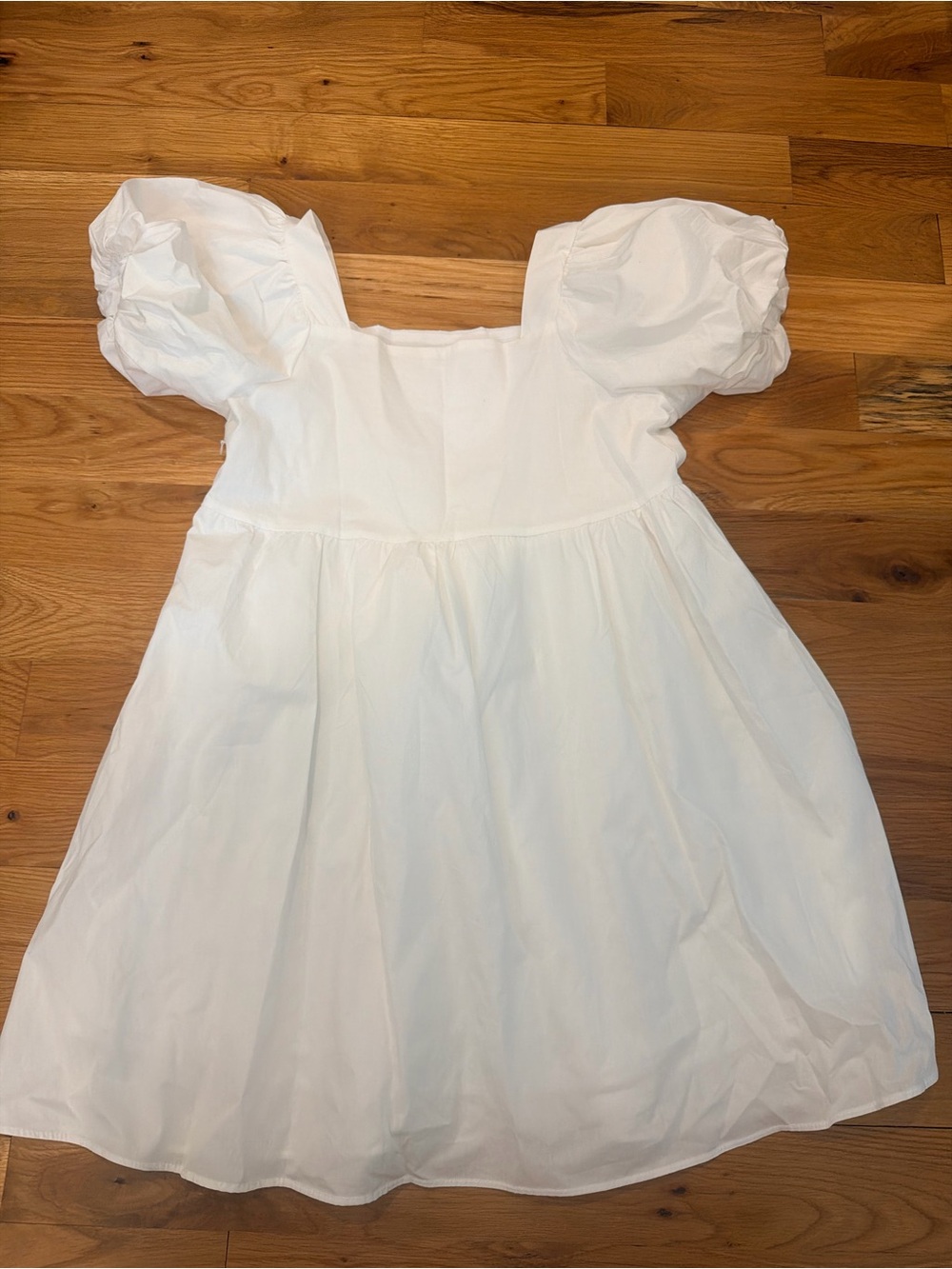 A.Y. studio Women’s White Puff-Sleeve Dress Size S